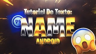 TUTORIAL COMO HACER TEXTOS EN ANDROID PS TOUCH | Happy Video