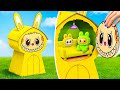 卵の中で赤ちゃんラブブスを発見! 🥚✨ ダンボールハウスDIY