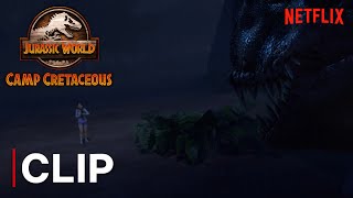 Yaz Comes Face to Face with Scorpius Rex | JURASSIC WORLD CAMP CRETACEOUS | NETFLIX
