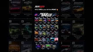 Which NFS is your all time PEAK ?