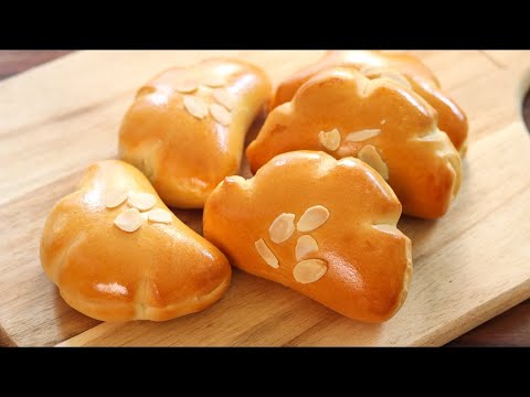 超详细教程教你做卡仕达面包，内馅细腻香滑，吃一口就会爱上  Custard Cream Buns