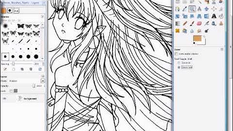 Inking and Lineart: How to Make Neat Lineart on GIMP