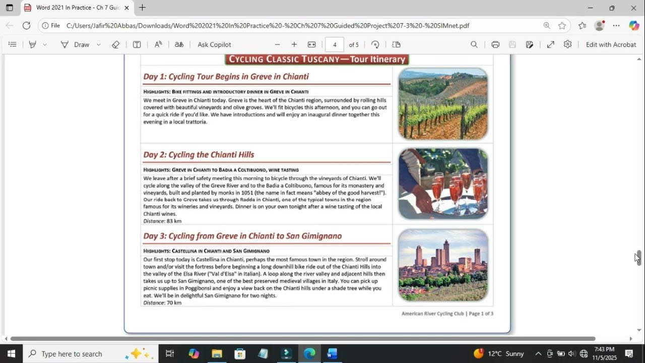 Word 2021 In Practice Ch 7 Guided Project 7-3 |Word 2024  Ch 7 Guided Project 7-3 SIMnet Assignment