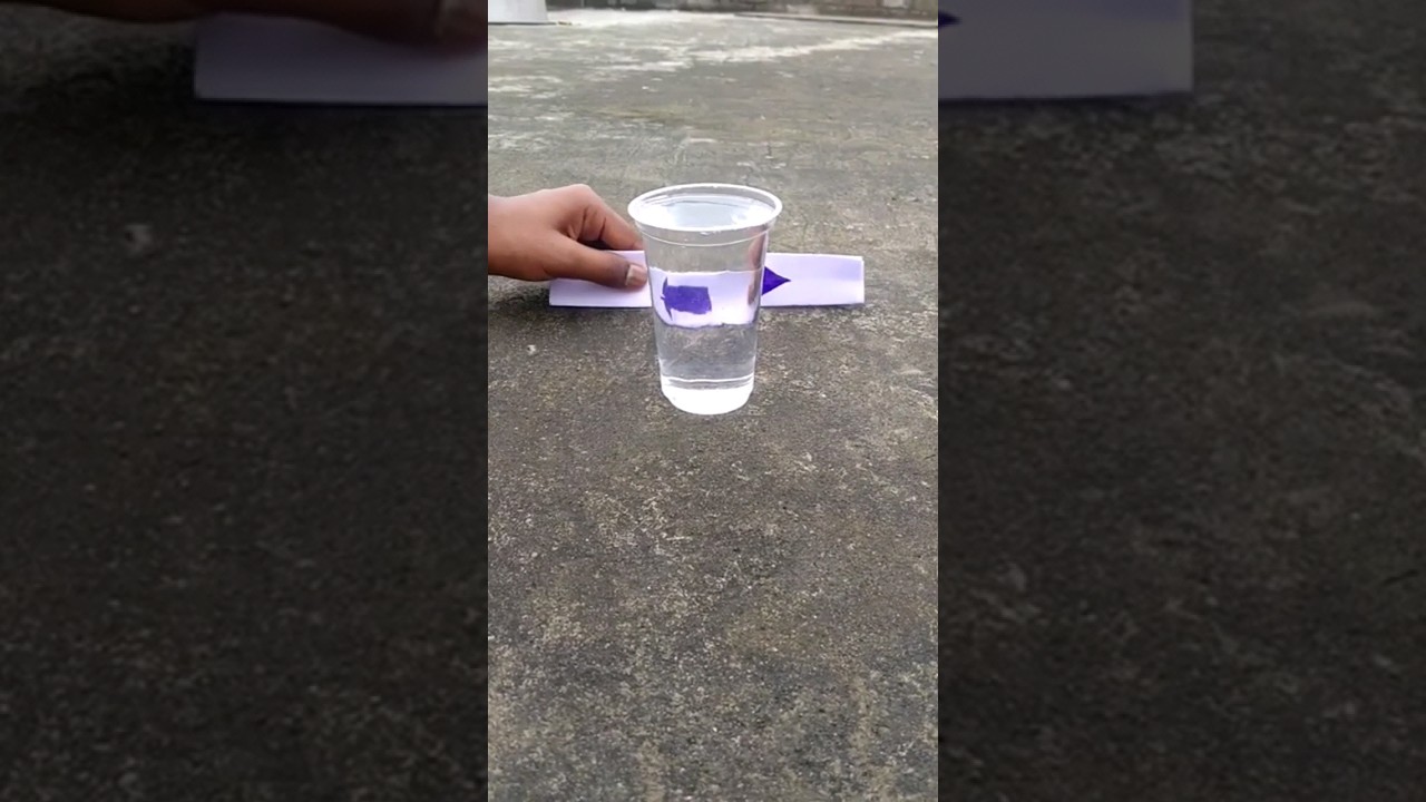 Experiment With Water Glass and Arrow || 