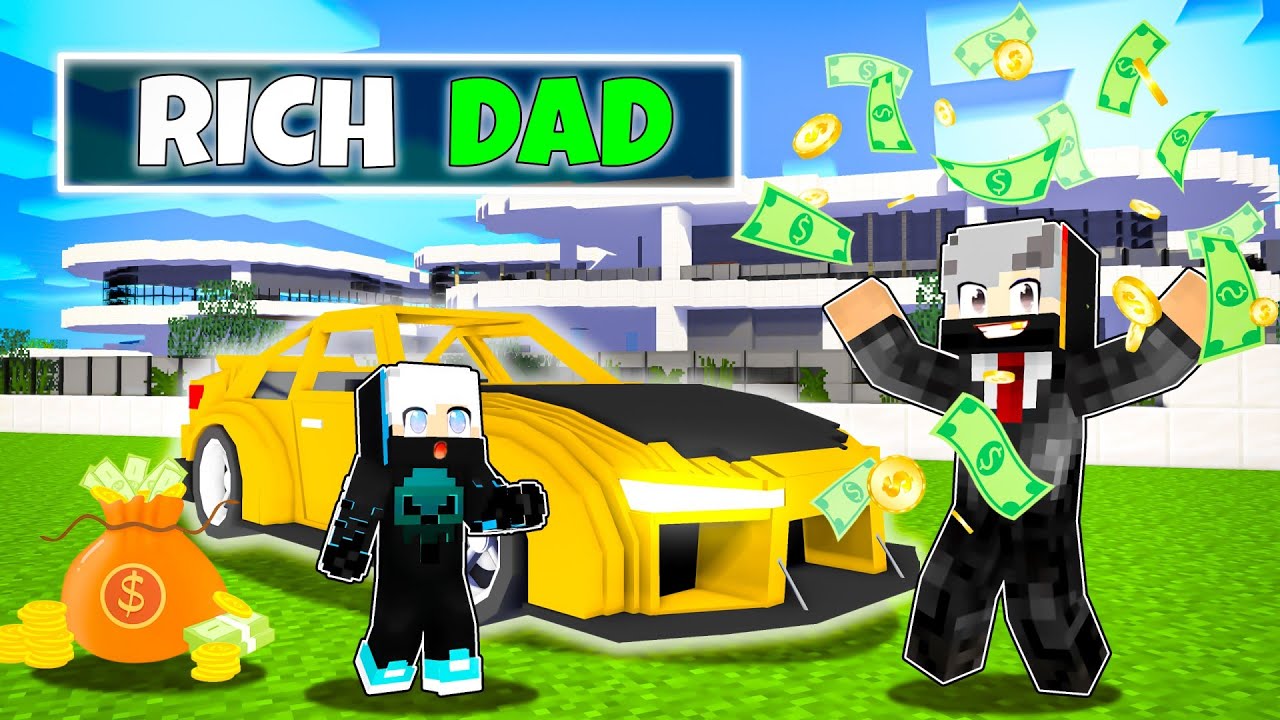 Raised By RICH DAD In Minecraft (Hindi)