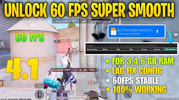 💫60 FPS+SUPER SMOOTH CONFIG BGMI 4.1 |BGMI LAG FIX CONFIG 4.1 | 120 FPS LAG FIX CONFIG PUBG 4.1