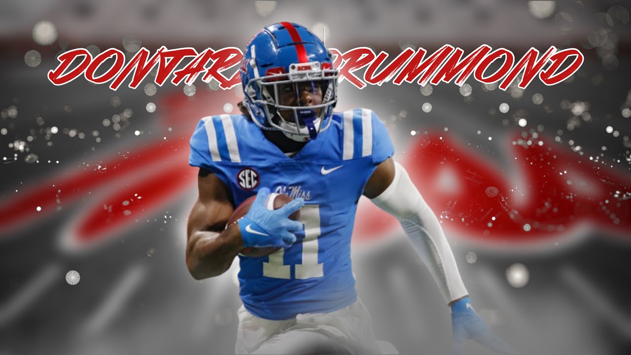 Dontario Drummond Ole Miss WR Career Highlights || Weapon D