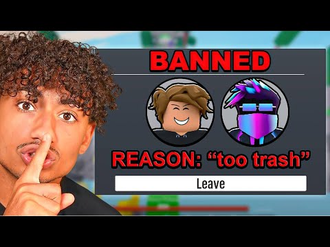 I BANNED YOUTUBERS FROM ROBLOX BEDWARS!!