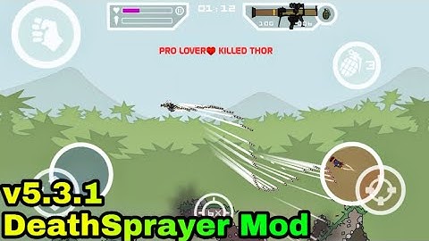 #DA2 Mini Militia 5.3.1 DeathSprayer Mod with Bullet Through Wall || by Gamer Aadil