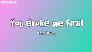 Download Lagu YOU BROKE ME FIRST - Tate McRae [LYRICS] | cover by YuMin
