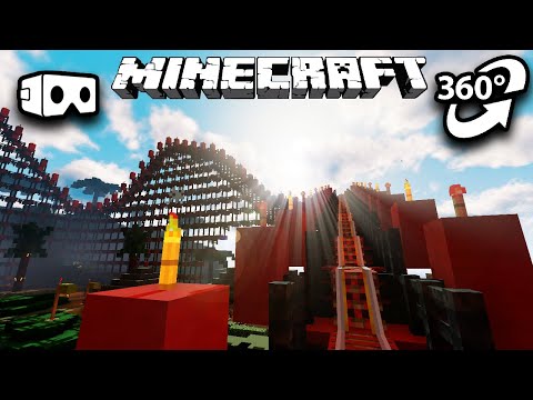 Roller Coaster 360/VR - Minecraft 4K Video
