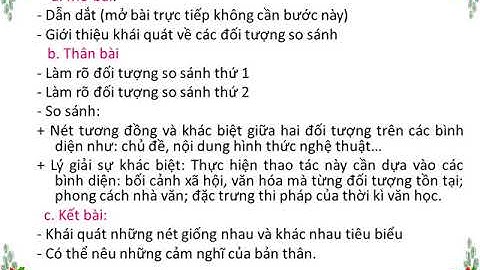 Các dạng đề so sánh văn học lớp 9 năm 2024