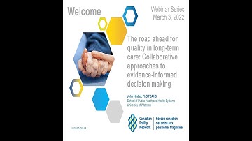The road ahead for quality in LTC: Collaborative approaches to evidence-informed decision making
