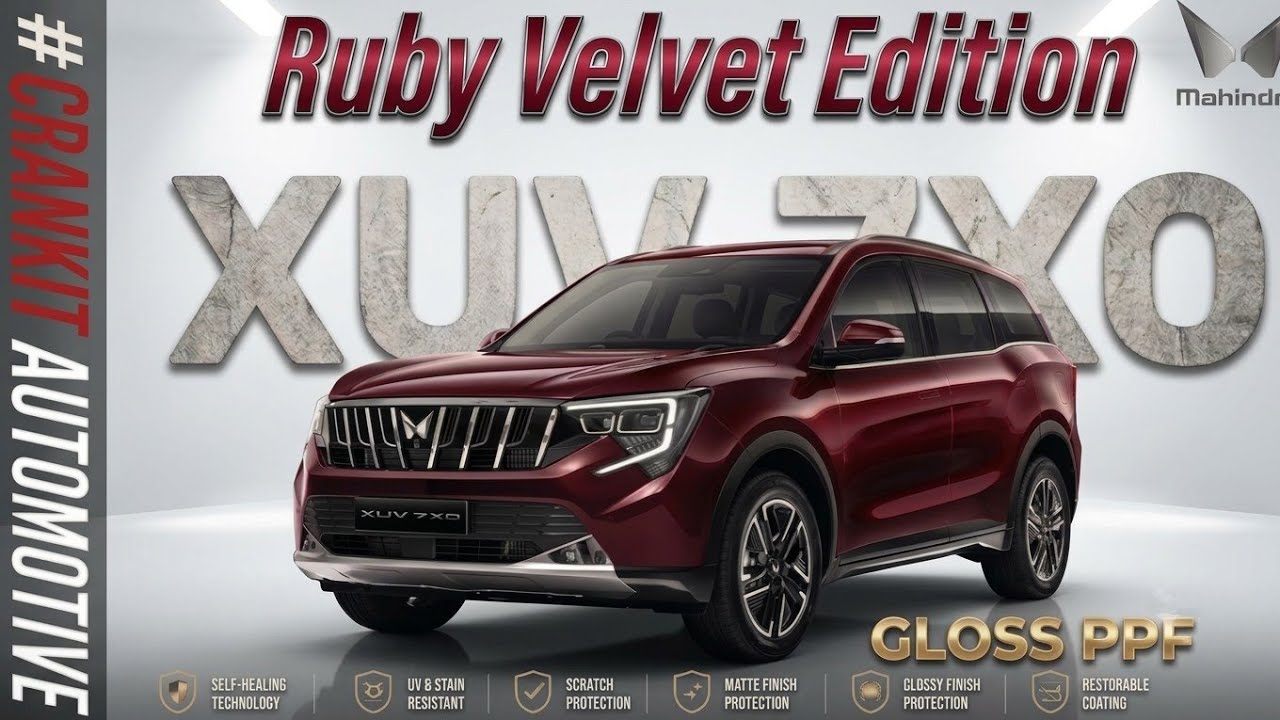 From Stock to SHOWSTOPPER | XUV 7XO Ruby Velvet Gloss PPF Transformation
