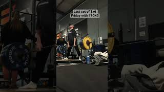 Deadlift Last Working Set 375LB/170KG