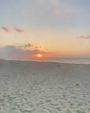 story  WA keren _ 30 detik background sunset di pantai.