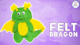 Felt Dragon Pattern | DIY Felt Dragon (Free, Printable Template!)