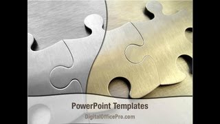 Jigsaw Pieces PowerPoint Template Backgrounds - DigitalOfficePro #04170