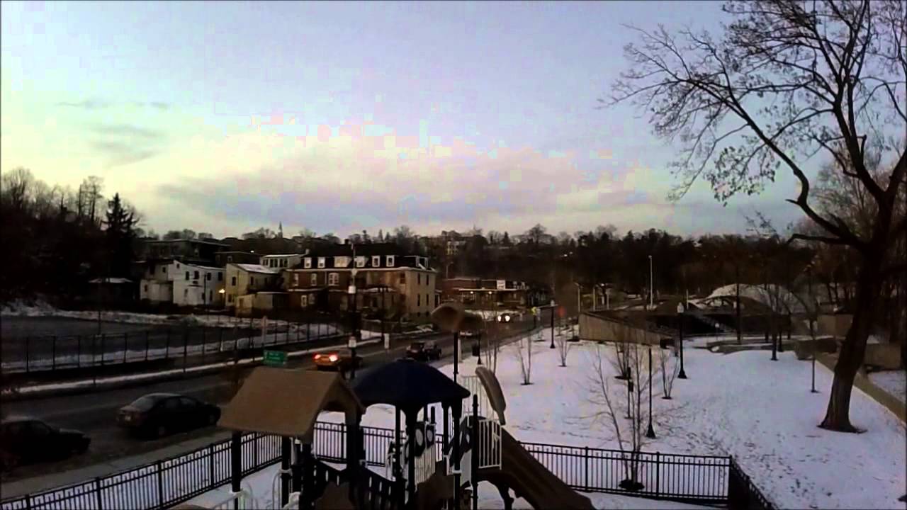 Easton PA Riverside Park Amphitheater Bridge Phillipsburg NJ Aerial DJI