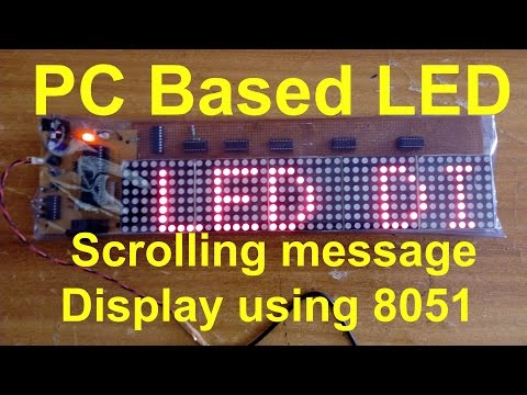 LED Scrolling message Display using 8051 | how to make moving message