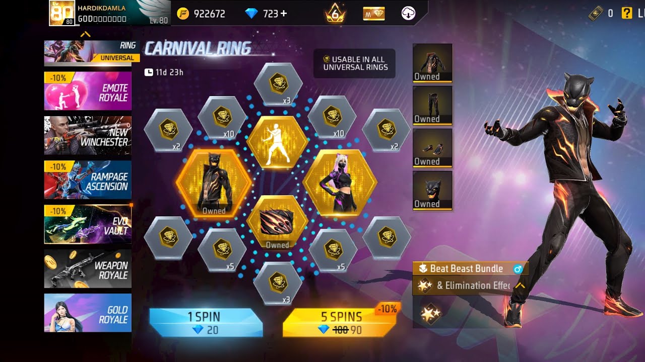 NEW CARNIVAL RING EVENT ON 400 DIAMOND 😦🥂