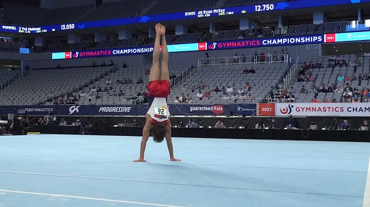 Nicolas Kuebler - Floor Exercise - 2021 U.S. Gymna...