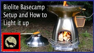 Biolite Basecamp Woodstove  Fire Making Power  Setup and Lighting