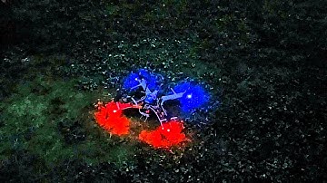 Quadcopter F450 Custom LED lights, Spot light, UFO light, Police flashing light