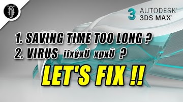 How to fix 2 common errors in 3dsmax  | English Tutorial