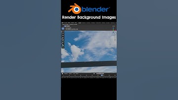 How To Render A Background Image In Blender #shorts