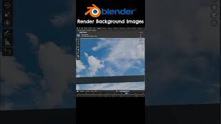 How To Render A Background Image In Blender #shorts