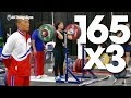 Rim Jong Sim (75kg, North Korea) 165kg x3 Front Squat 2015 World Weightlifting Championships