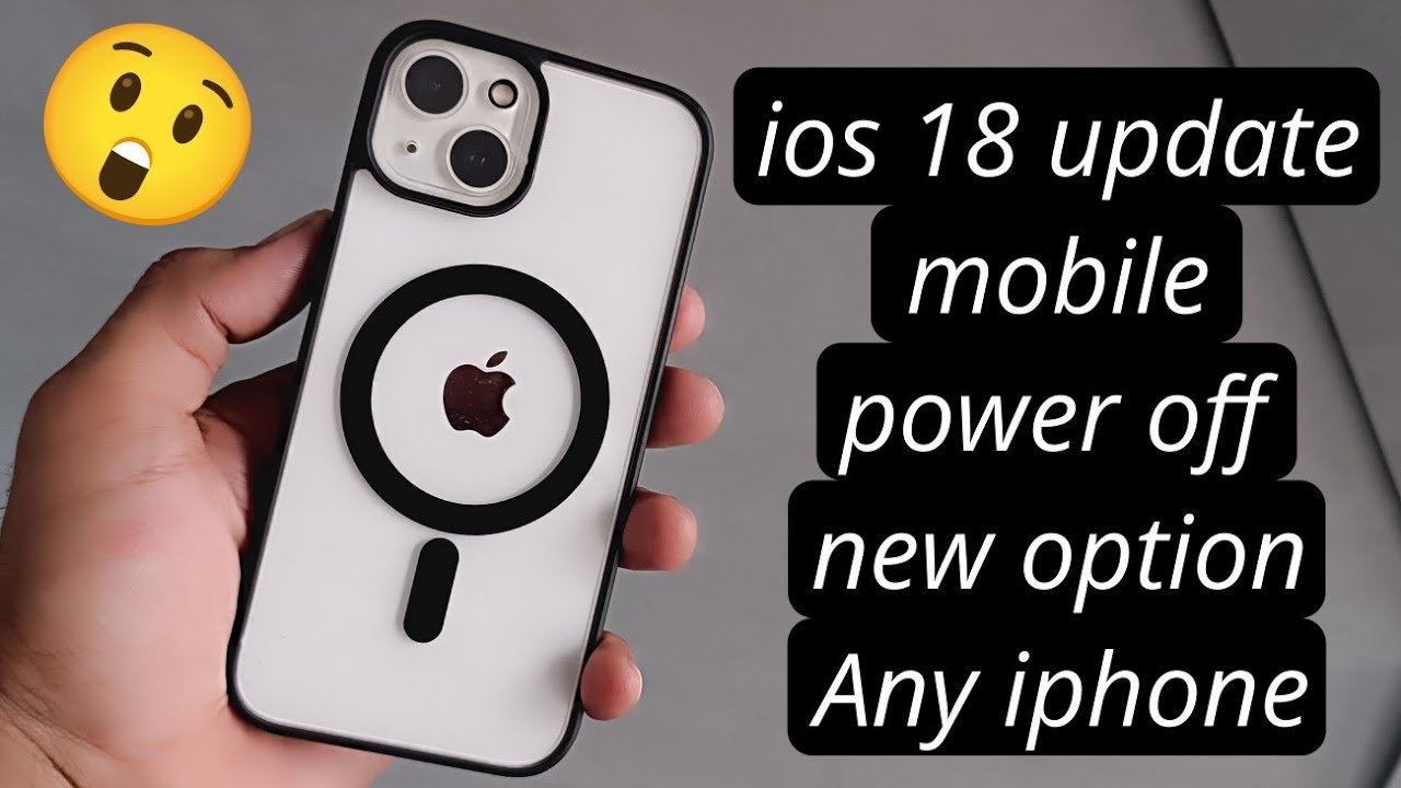 iOS 18 update mobile power of new option 13,14,15 Any iphone / iPhone ...