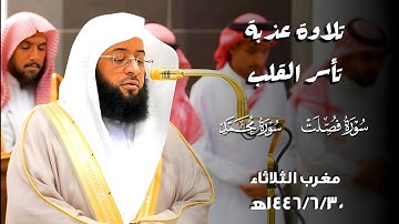 تلاوة عذبة تأسر القلب❤️ من صلاة المغرب 1446/6/30ه‍ بـ#المسجد_الحرام | فضيلة الشيخ#بدر_التركي