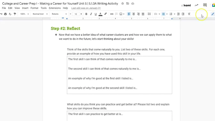 Scaffolded College & Career Prep I course: 5.1.3 j...
