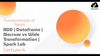 Lecture - 4 | RDD | Dataframe | Narrow and Wide transformation | Apache spark | Pyspark