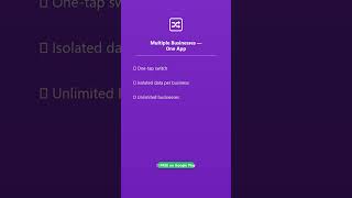 🔀 Business Switcher — Vyapari AI Business App #Shorts