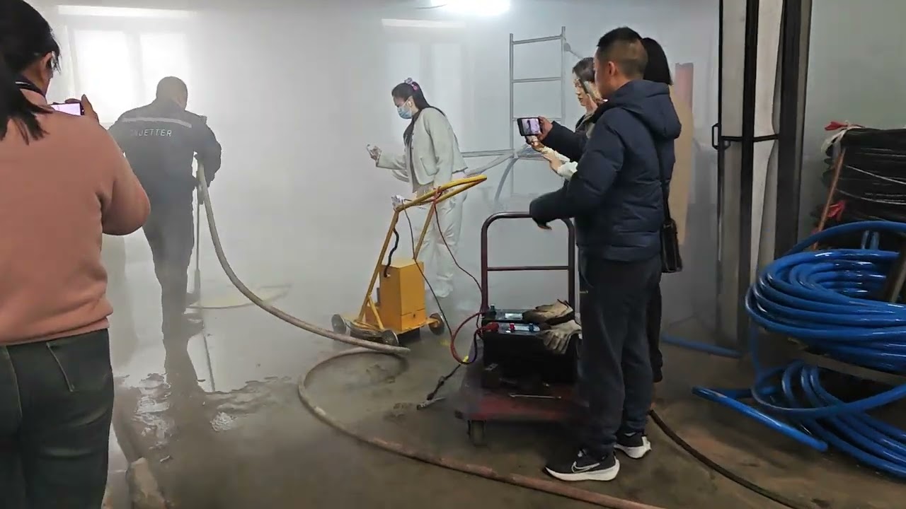 Rust Paint Removal  by 2000bar high pressure water jetting machine