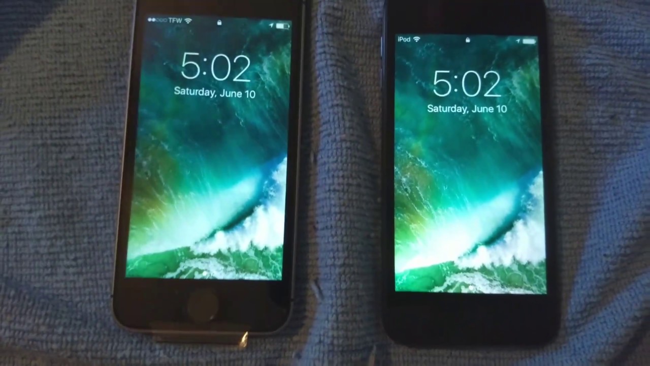 IPod Touch 6th Gen VS iPhone SE a quick comparisons - YouTube