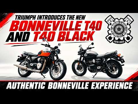New Triumph Bonneville T40 & T40 Black | First Look