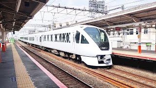 【東武N100系】せんげん台駅を通過する特急「スペーシアエックス」号
