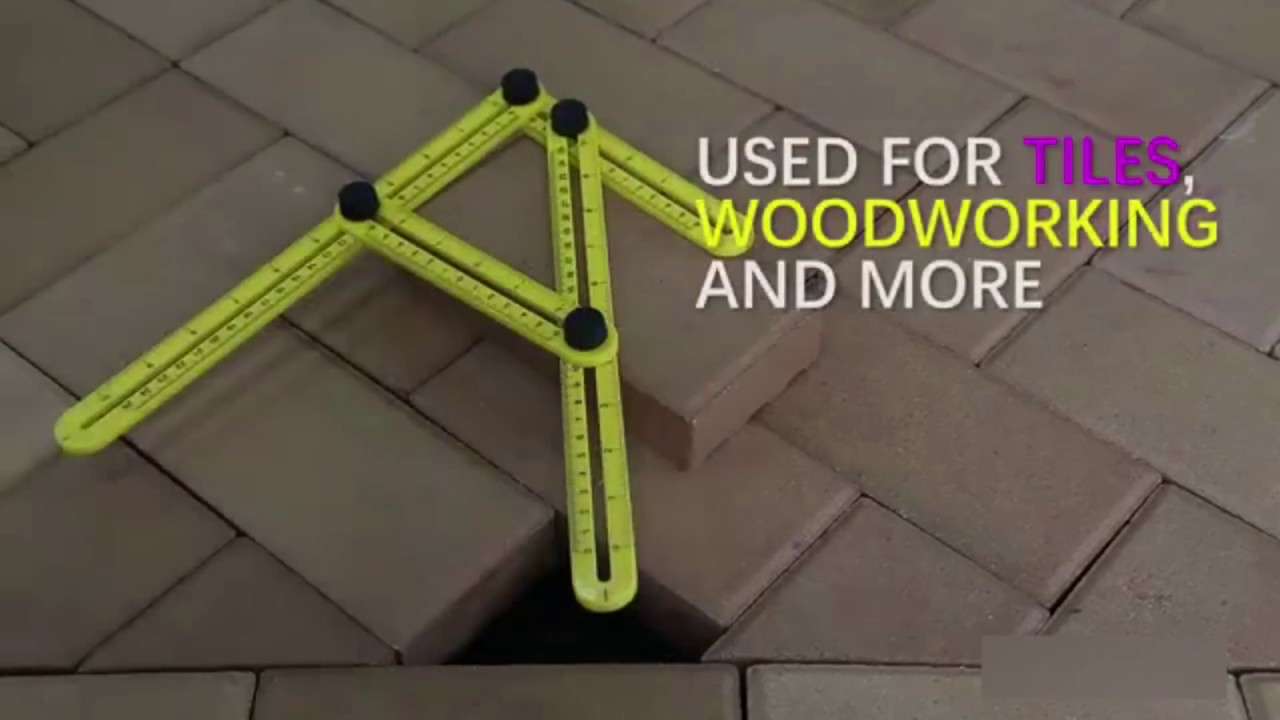 Using Ez Angle Ruler The Ezi Angle Finder Multi Angle Ruler - YouTube