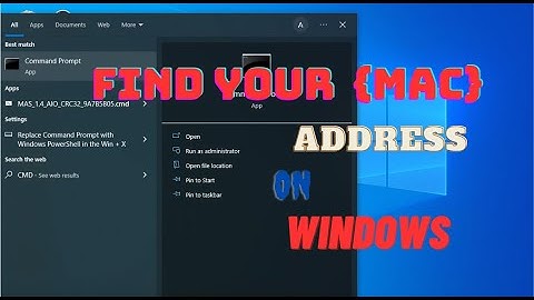 How to find MAC address on Windows  #macaddress
