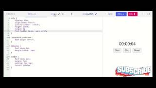 Create a Responsive Stopwatch App in HTML, CSS, and JavaScript A Beginner's Tutorial #stopwatch