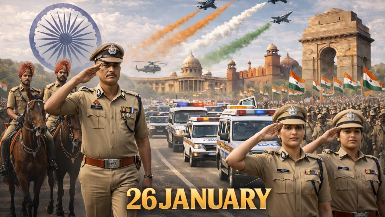 26 January republic day pared rehearsal Uttar Pradesh police 2026 