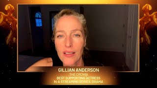 The Crown: Gillian Anderson Acceptance Speech | 2021 HCA TV Awards