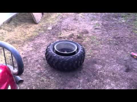 Using Starting fluid Seating the bead in an atv tire