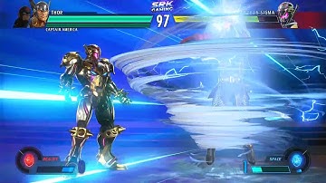Marvel Vs Capcom Infinite - Thor & Captain America VS Ultron Sigma