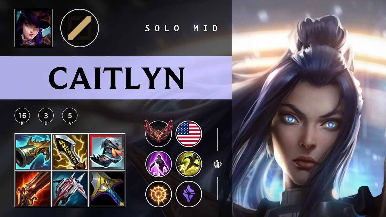 Caitlyn Rize Caitlyn Mid vs Ryze - NA Grandmaster Patch 25.24 - YouTube