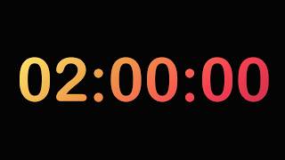⏰ 2 Hour Silent Countdown Timer | No Music, No Sound | Clockface Ember